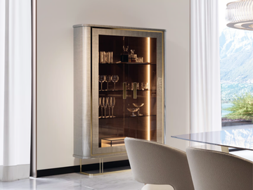 ROBERTO BARNINI - Wooden display cabinet with integrated lighting by Barnini Oseo - view 3